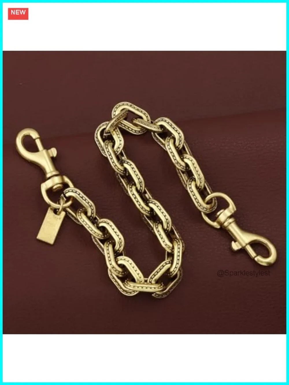 Zinc Alloy Bag Charm Chain Purse Extender Snap Hook Link 10